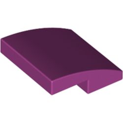LEGO part 15068 PLATE W. BOW  2X2X2/3 in Bright Reddish Violet/ Magenta