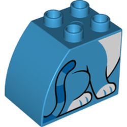 Duplo Brick 2 x 3 x 2 with Curved Top