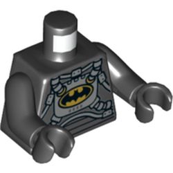 Torso Space Batsuit with Yellow Batman Logo, Hoses Print, Black Arms and Hands
