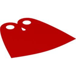 LEGO part 10036618 CAPE, NO. 6 in Bright Red/ Red