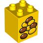 Duplo Brick 2 x 2 x 2 with Seeds Print