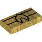 Tile 1 x 2 with Aquaman Logo and Lines Print