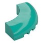 Brick Round Corner 5 x 5 x 1 Curved, Bottom Cut Outs, No Studs, 7 Bottom Tubes