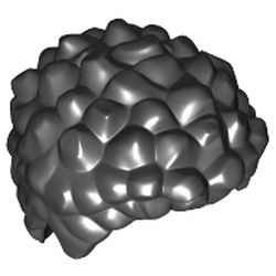 LEGO part MINI WIG, NO. 200 in Black