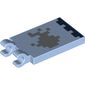 Tile Special 2 x 3 with 2 Clips with Minecraft Fish and Sea Floor Print [Thick Open O Clips]