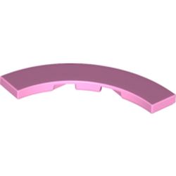 LEGO part 27507 Tile 4 x 4 Curved, Macaroni in Light Purple/ Bright Pink