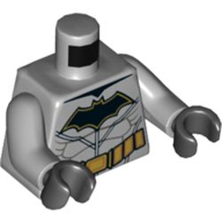 LEGO PART 973c14h03pr4131 Torso Muscles, Gold Utility Belt, Black with ...