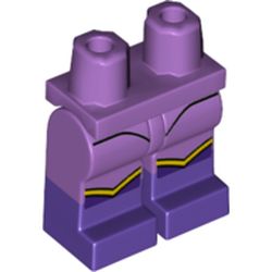 Hips with Medium Lavender Legs and Dark Purple Boots Pattern with Yellow Knee Trim