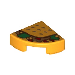 Tile Round 1 x 1 Quarter with Taco Print