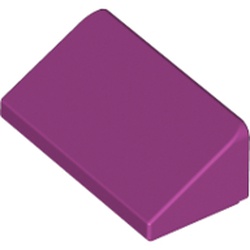 LEGO part 85984 Slope 30° 1 x 2 x 2/3 in Bright Reddish Violet/ Magenta