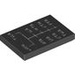 Tile 2 x 3 with White 'CDDA TLVA ATA LLA LFA MTA CTA CTM TWA FTA' Print