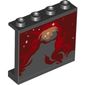 Panel 1 x 4 x 3 [Side Supports / Hollow Studs] with Hubble Space Telescope Image Print