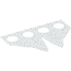 Hipwear Coattails, Pointed with Silver Speckles Print