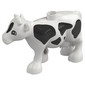 Duplo Animal Cow with Black Spots Print