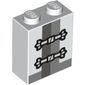Brick 1 x 2 x 2 with Inside Stud Holder with Rope Master Wu Print