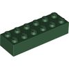 Dark Green Brick 2 x 6