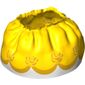 Duplo Skirt Satin with Yellow Layered Top Skirt and Orange Roses Print
