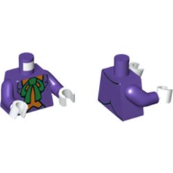 Torso Jacket, Orange Shirt, Green Bow Print (The Joker), Dark Purple Arms, White Hands