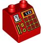 Duplo Brick 2 x 2 Slope 45° with Cash Register with Card Reader and 1.23 Print