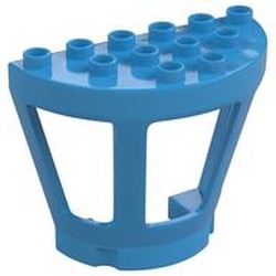 Duplo Airport Tower Wall (Half) with 3 Windows