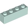 Light Aqua Brick 1 x 4