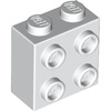White Brick Special 1 x 2 x 1 2/3 with 4 Studs on 1 Side