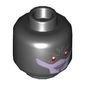 Minifig Head Proxima Midnight, Red Eyes, Lavender Face, Purple Lips Print