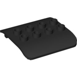 LEGO part 10035734 ROOF, W/ HINGE, NO. 1 in Black