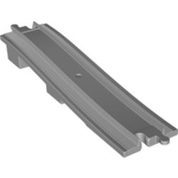 LEGO part 10035966 RAIL BOW INV., 16 MODULE, NO. 1 in Medium Stone Grey/ Light Bluish Gray