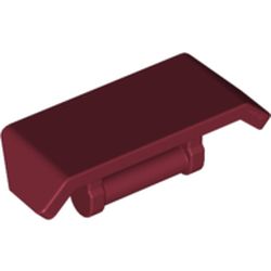 LEGO part 10098834 SPOILER W. SHAFT Ø 3.2 in Dark Red