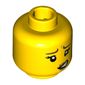 Minifig Head Cactus Girl, Blink, Crooked Mouth