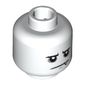Minifig Head Spider Suit Boy, Low Eyebrows, Sad Mouth, Sharp Tooth