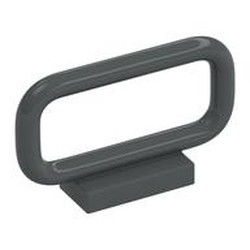 LEGO part  HANDLE 1X4X2 in Dark Stone Grey / Dark Bluish Gray