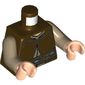 Torso Robe with Dark Tan Undershirt, Reddish Brown Belt Print, Dark Tan Arms, Light Nougat Hands