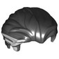 Hair Swept Back with Slight Widow's Peak and Short Side Burns with Silver Streaks Print