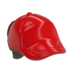 Hair and Hat / Cap, Ponytail Reddish Brown Print