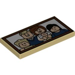 Tile 2 x 4 with Family Portrait Print