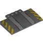 Slope Curved 5 x 8 x 2/3 with Yellow Danger Markings print