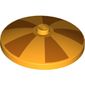 Dish 4 x 4 Inverted [Radar] with Orange Stripes (Parasol)