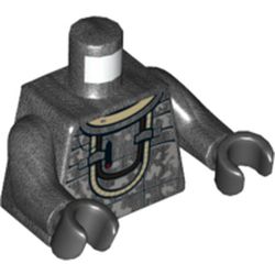 Torso Armor, Dirt Stains (Camouflage) Rebolt Print, Pearl Titanium Arms, Black Hands