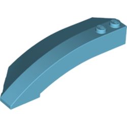 LEGO part  RIGHT SHELL 3X8X2 W/BOW/ANGLE in Medium Azure