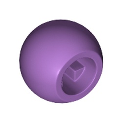 LEGO part 32474 BALL 10.2, W/ CROSS HOLE in Medium Lavender