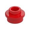 Red Plate Round 1 x 1 with Open Stud