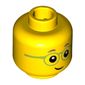Minifig Head Birthday Party Boy, Lime Thin Glasses, Child