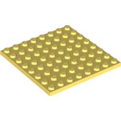 LEGO part 10041539 PLATE 8X8 in Cool Yellow/ Bright Light Yellow