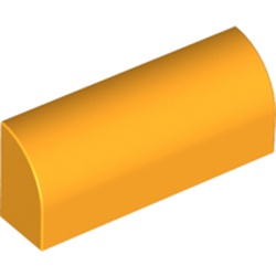 LEGO part  BRICK 1X4X1 1/3 in Flame Yellowish Orange/ Bright Light Orange