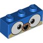 Brick 1 x 3 with Puppycorn, Big Smile Print