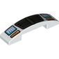 Slope Curved 4 x 1 Double with No Studs and Car Front, Bumper, Headlights, Grill