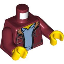 LEGO part MINI UPPER PART NO. 4289 in Dark Red