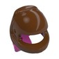 Hair and Helmet, Curly, Reddish Brown pattern